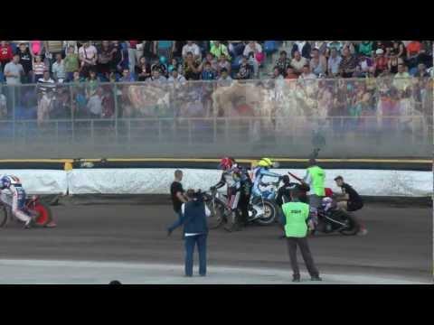 Спидвей Speedway КЧР 2012 Тольятти 17 мая 2012. № 1-1.Падение.