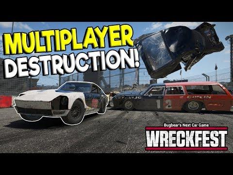 EXTREME MULTIPLAYER FIGURE 8 & DEMO DERBY! - Next Car Game: Wreckfest Gameplay - Wrecks & Races