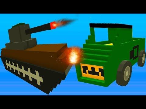 Blocky Demolition Derby Видео   видео  про машинки танки тачки уничтожай соперника в гонках