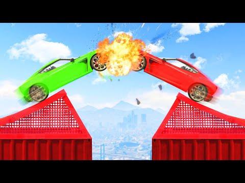 MILE HIGH SUPERCAR DEMOLITION DERBY! (GTA 5 Funny Moments)