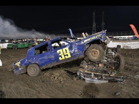 Demolition Derby Rollover | In Car Camera | Team Demo 2019