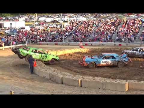 Chelsea Fair 2018 Demolition Derby Heat 1 (Big Cars) (8-22-18)